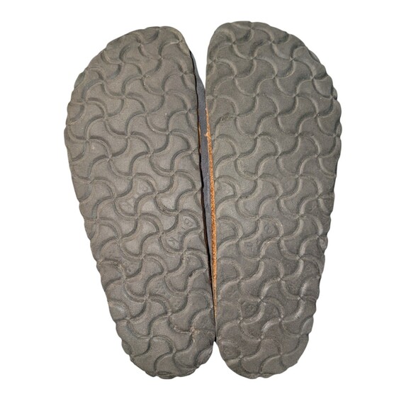 Birkenstock Buckley Shearling Suede Leather Sz 37 Women's 6 Gray Slip On Shoes - Picture 8 of 11